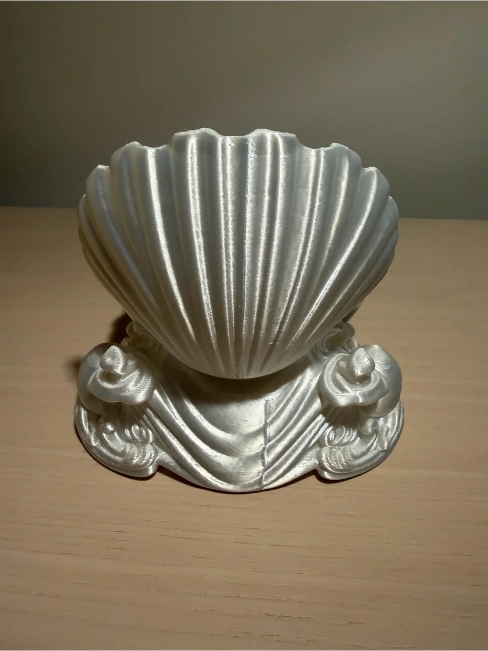 Silk White Decorative Shell & Heart Trinket Tray 3D Printed – Set of 2